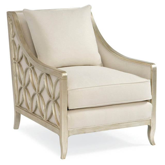 Caracole Upholstery Social Butterfly Silver Accent Chair - Home Elegance USA