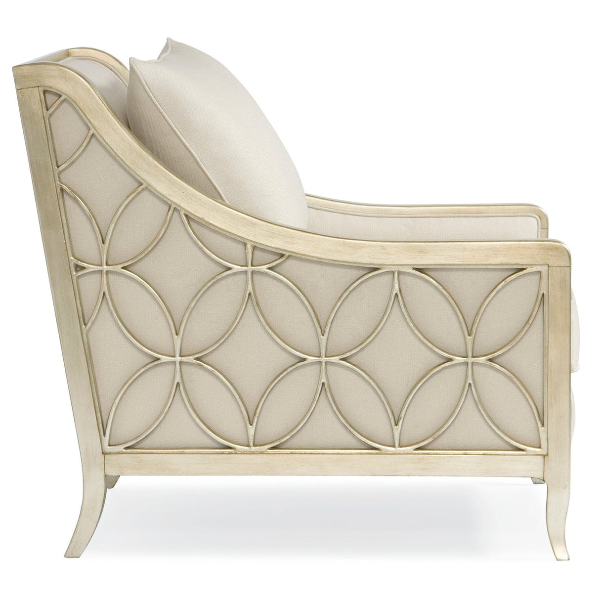 Caracole Upholstery Social Butterfly Silver Accent Chair - Home Elegance USA