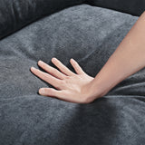 U_Style Modern Large L-Shape Feather Filled Sectional Sofa,  Convertible Sofa Couch with Reversible Chaise for Living Room - Home Elegance USA