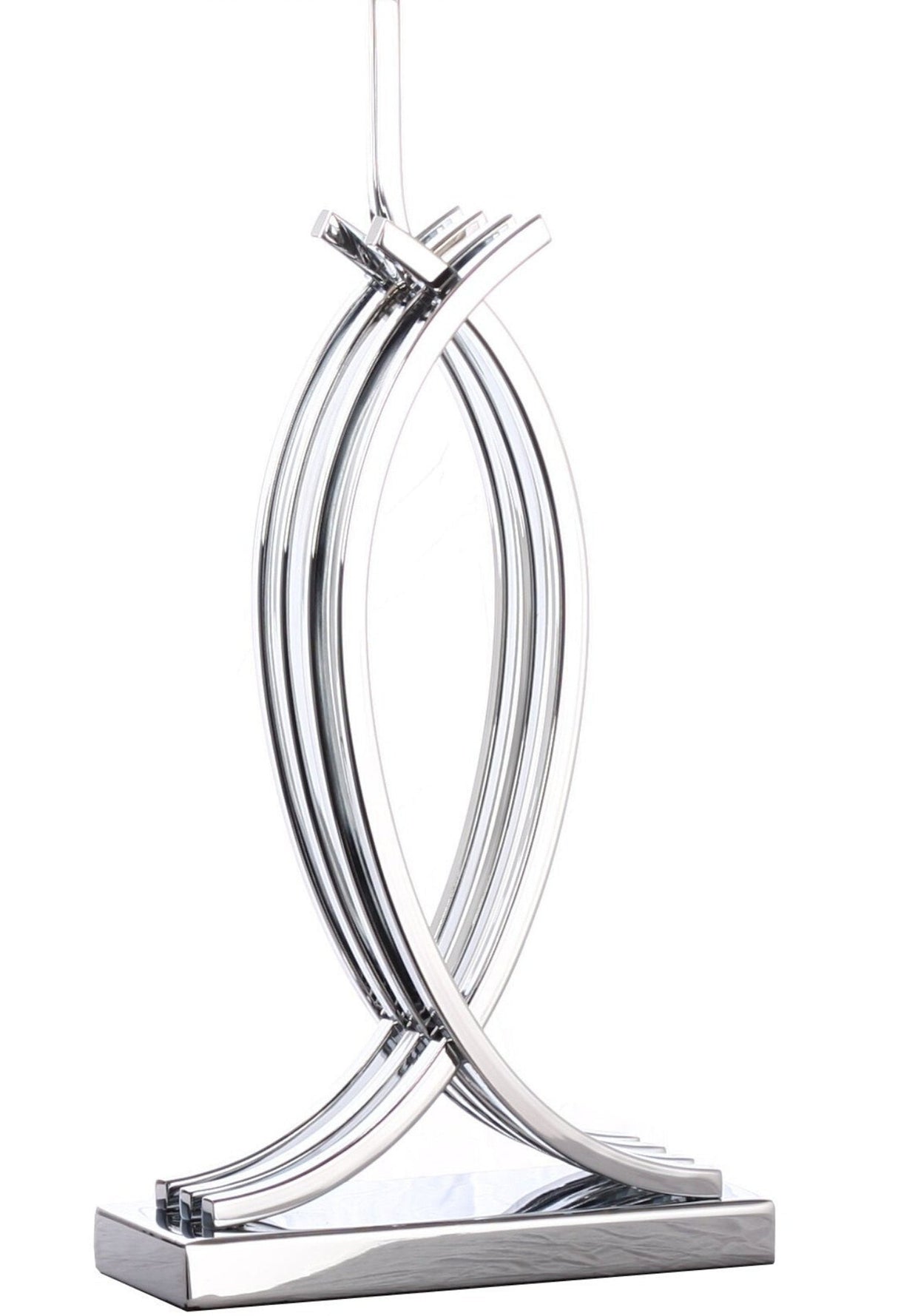 Unity in Chrome Table Lamp // 1 Light // USB Charger - Home Elegance USA