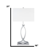 Unity in Chrome Table Lamp // 1 Light // USB Charger - Home Elegance USA