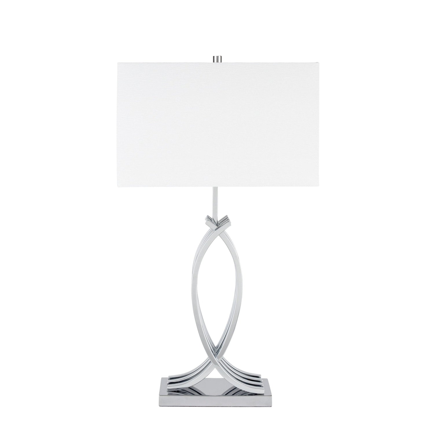 Unity in Chrome Table Lamp // 1 Light // USB Charger - Home Elegance USA