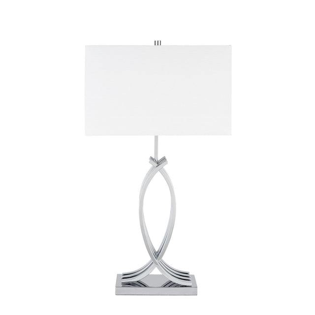 Unity in Chrome Table Lamp // 1 Light // USB Charger - Home Elegance USA
