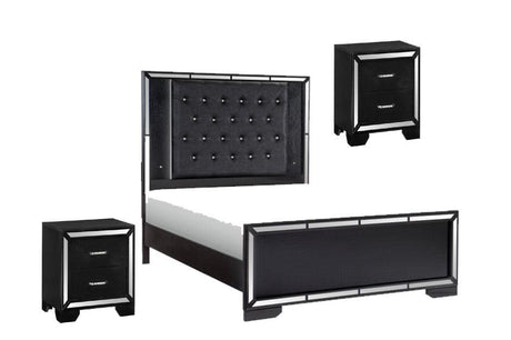 Aveline 3 Piece Eastern King Bedroom Set In Black 1428Bkk - 1Ek*3 | Homelegance | Home Elegance USA