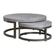 Aiyara Gray Nesting Tables - Set Of 2 | Uttermost | Home Elegance USA