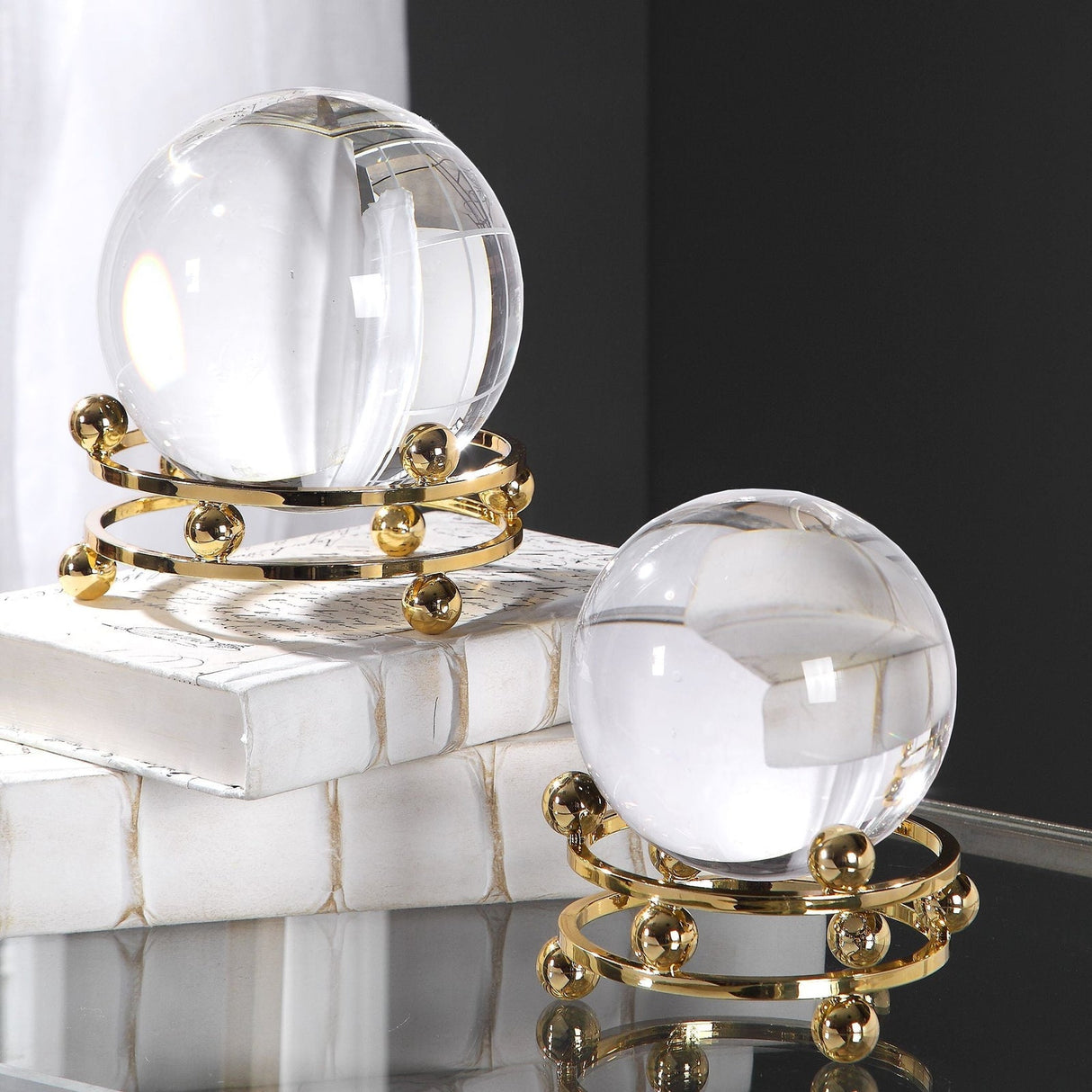 Uttermost Alega Spheres - Set Of 2 - Home Elegance USA