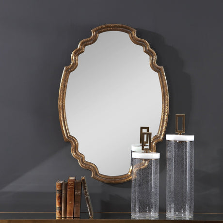 Uttermost Ariane Gold Oval Mirror - Home Elegance USA