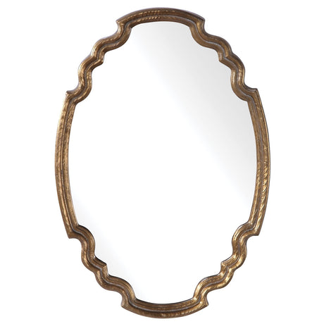 Uttermost Ariane Gold Oval Mirror - Home Elegance USA