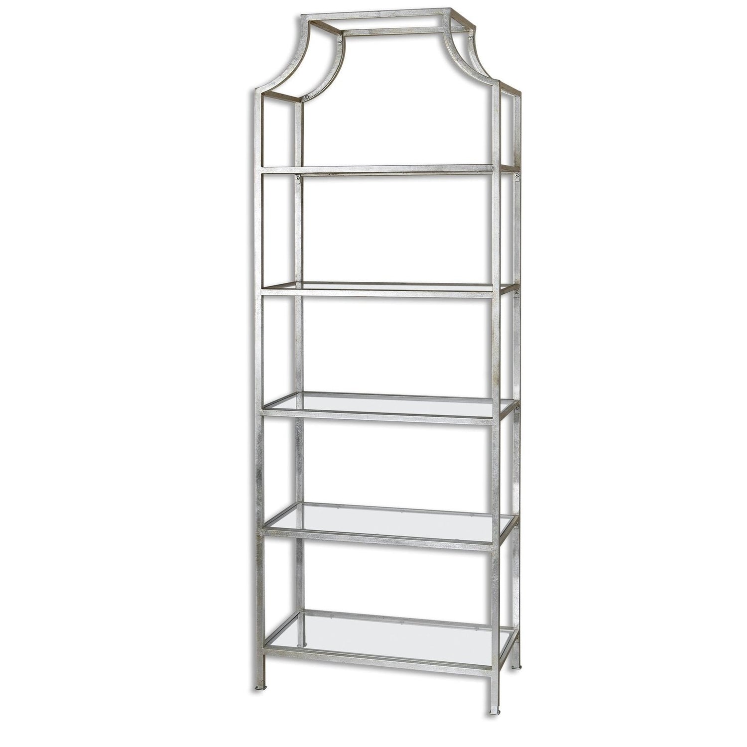 Aurelie Silver Etagere | Uttermost | Home Elegance USA