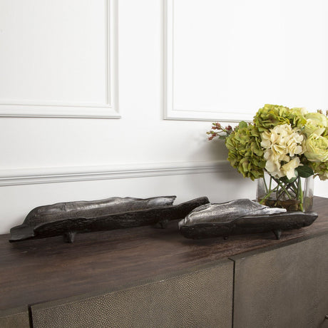 Caryn Nickel Trays - Set Of 2 | Uttermost | Home Elegance USA