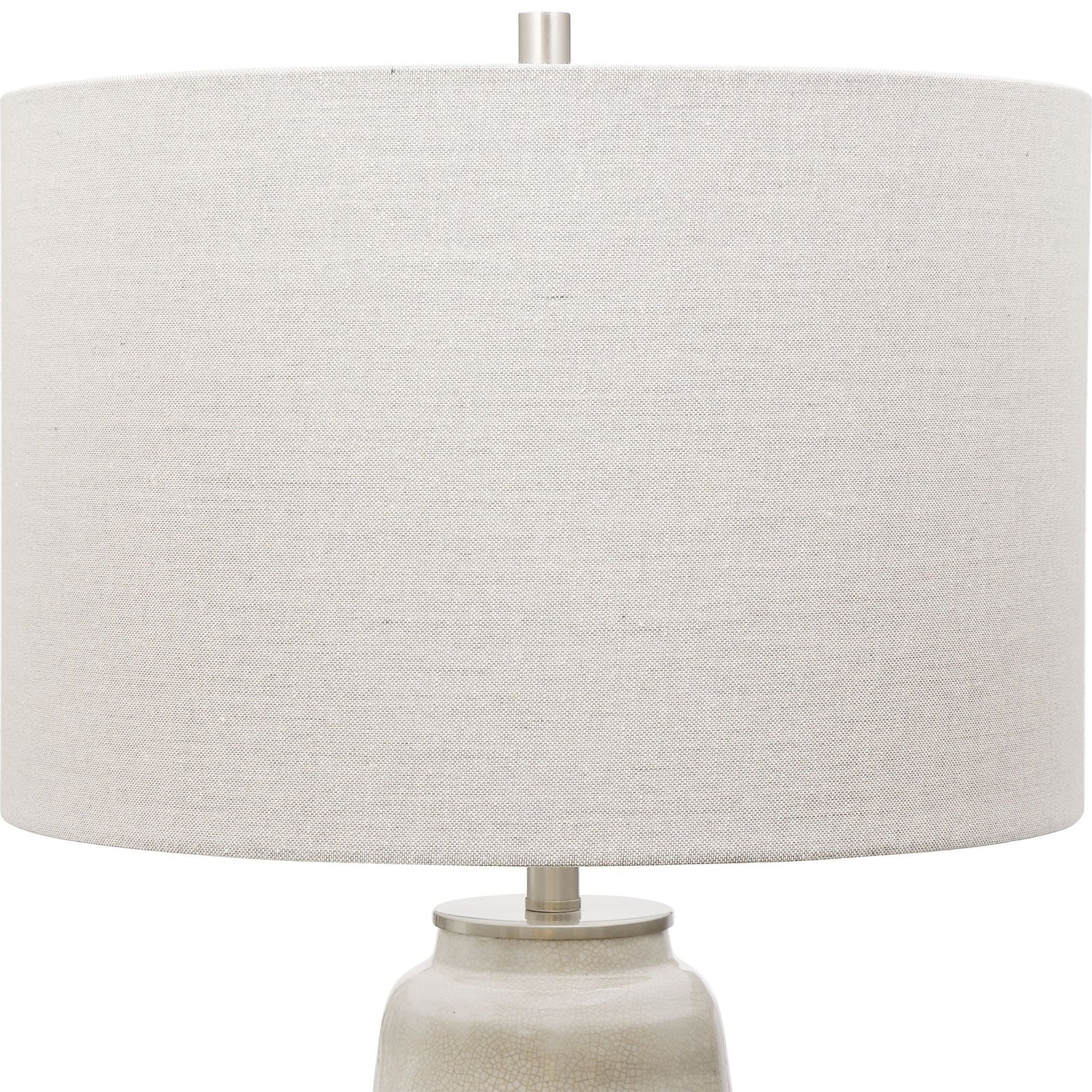 Uttermost Comanche White Crackle Table Lamp - Home Elegance USA