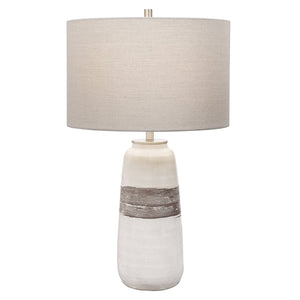 Uttermost Comanche White Crackle Table Lamp - Home Elegance USA