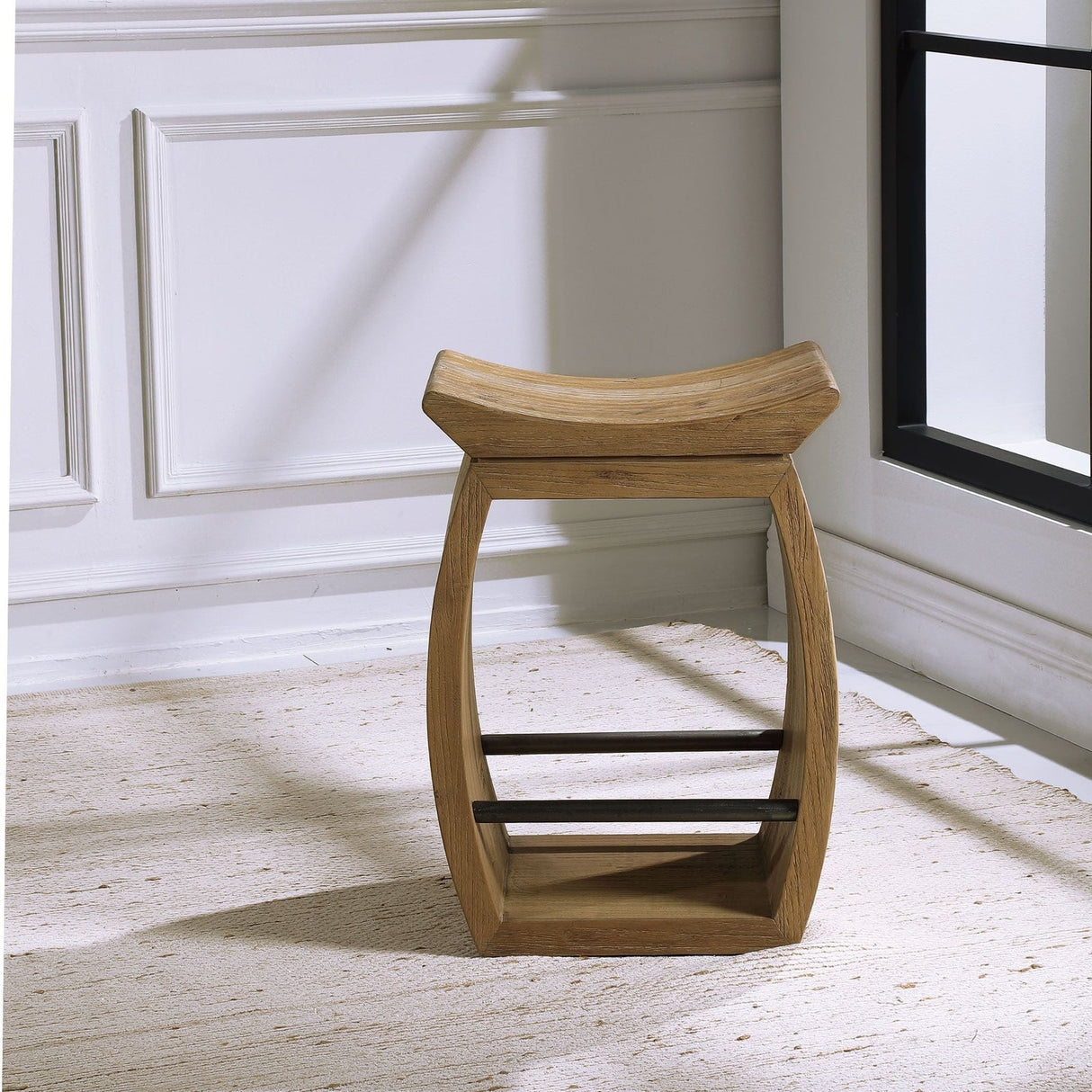 Uttermost Connor Modern Wood Counter Stool - Home Elegance USA