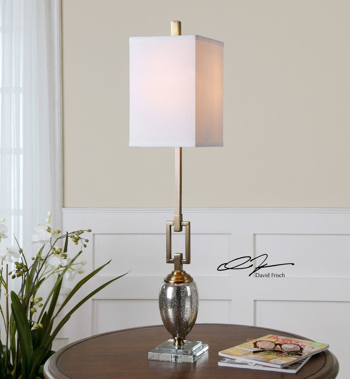 Uttermost Copeland Mercury Glass Buffet Lamp - Home Elegance USA