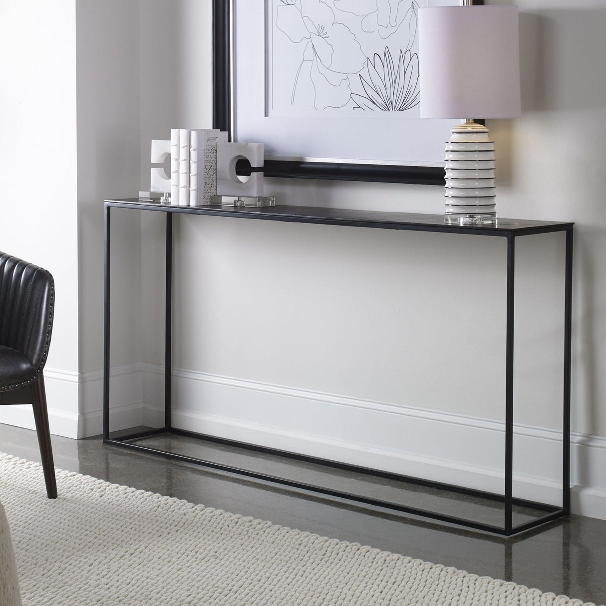 Coreene Large Industrial Console Table | Uttermost | Home Elegance USA