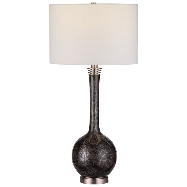 Uttermost Cosmos Charcoal Glass Buffet Lamp - Home Elegance USA