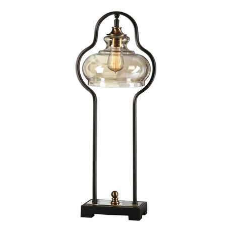 Uttermost Cotulla Aged Black Desk Lamp - Home Elegance USA