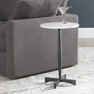 Uttermost Counteract White Accent Table - Home Elegance USA