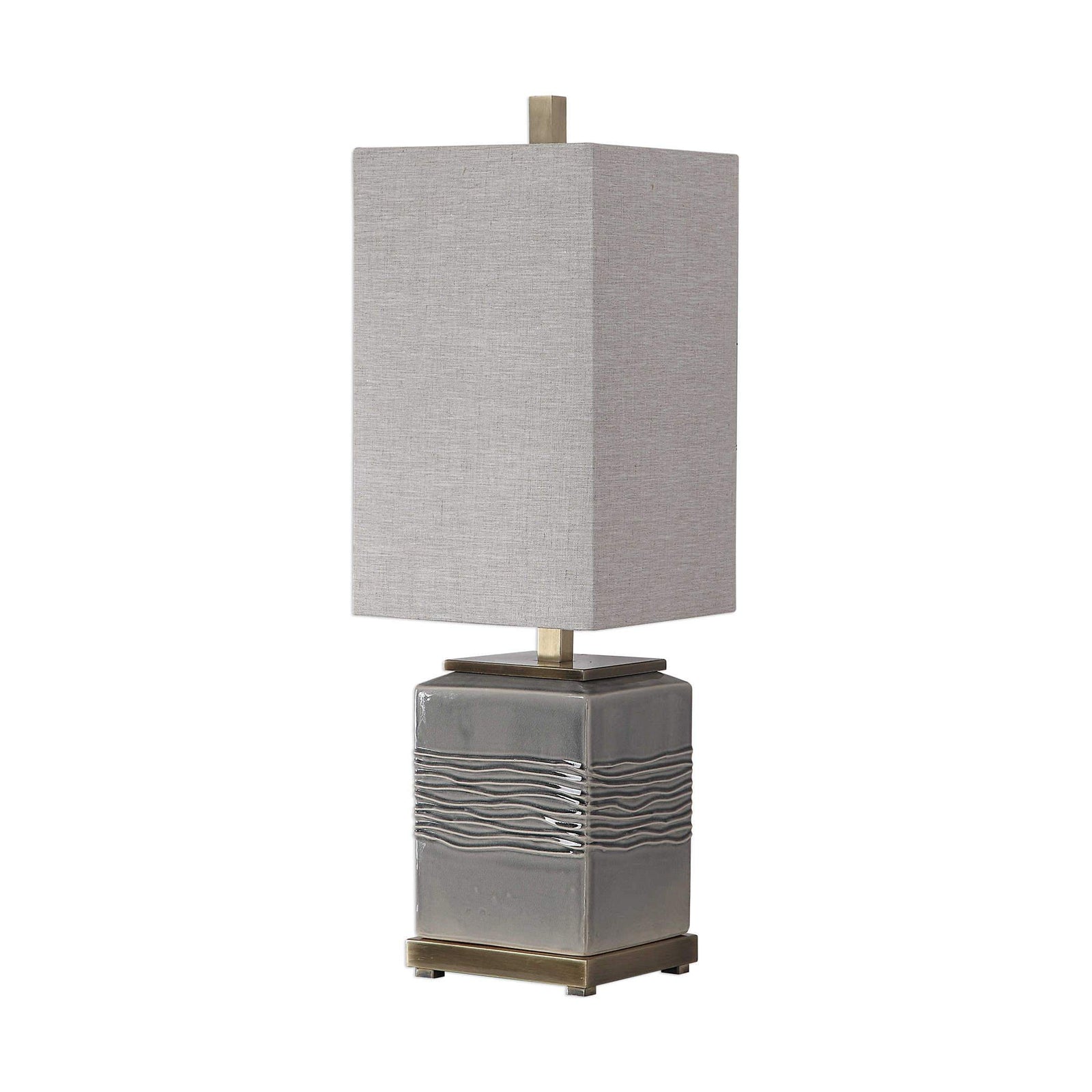 Covey Gray Glaze Buffet Lamp | Uttermost - UM - 29680 - 1 - Home Elegance USA - 2