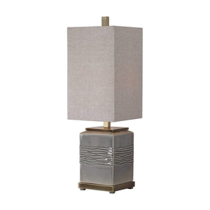 Covey Gray Glaze Buffet Lamp | Uttermost - UM - 29680 - 1 - Home Elegance USA - 1