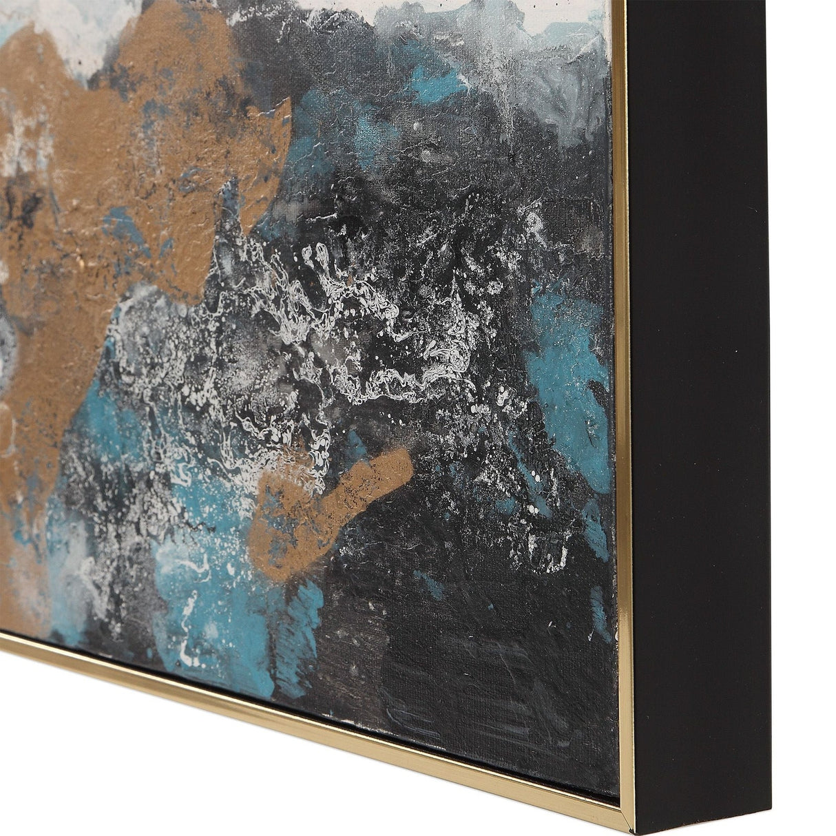Uttermost Crashing Waves Abstract Art - Set Of 3 - Home Elegance USA
