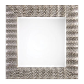 Cressida Distressed Silver Square Mirror | Uttermost | Home Elegance USA