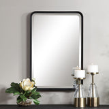 Uttermost Croften Black Vanity Mirror - Home Elegance USA