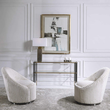 Crue Swivel Chair | Uttermost | Home Elegance USA