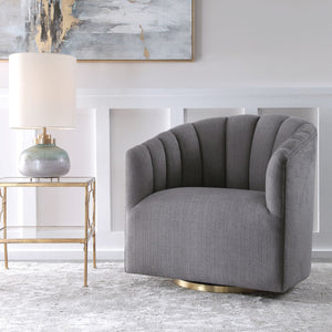 Uttermost Cuthbert Modern Swivel Chair - Home Elegance USA