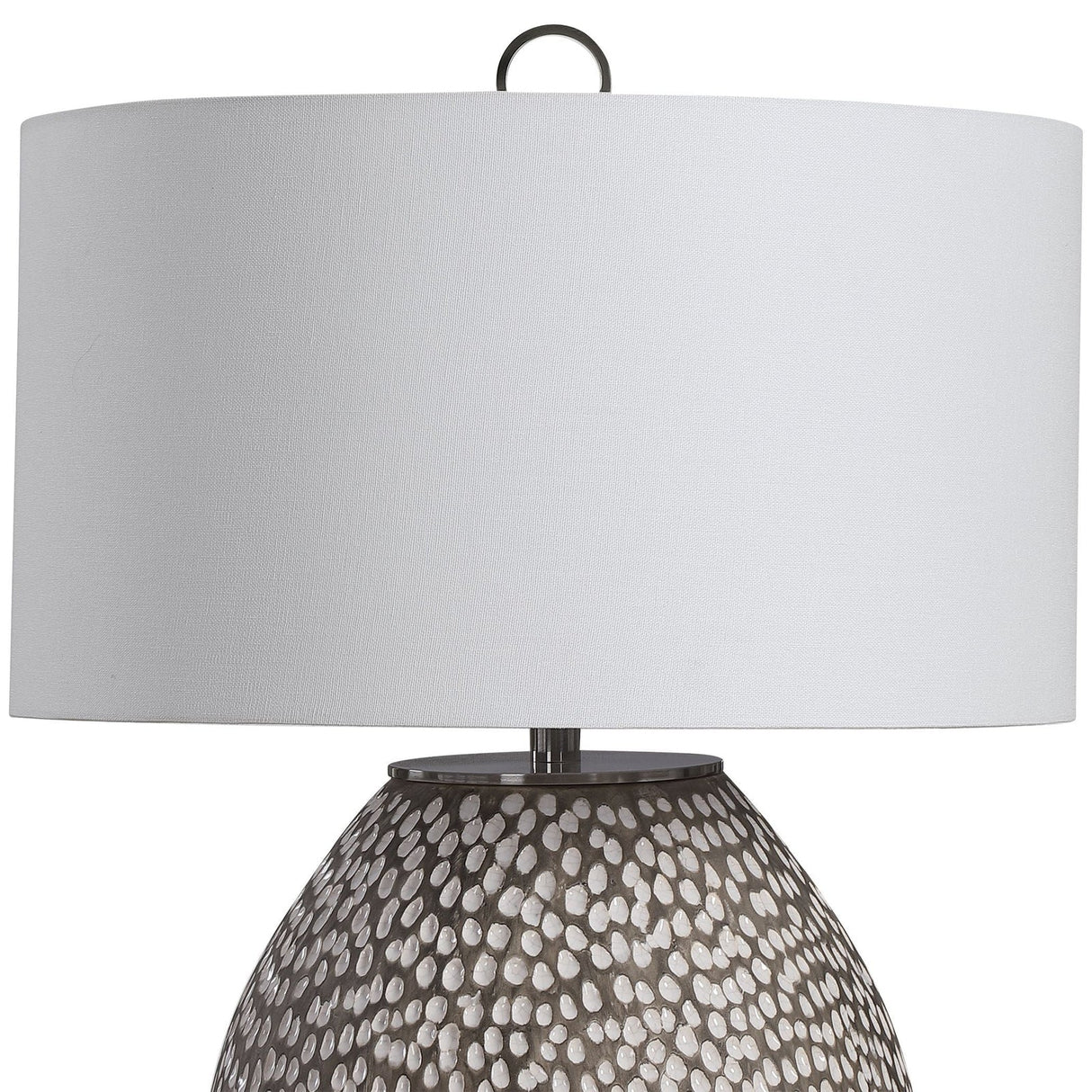 Cyprien Gray White Table Lamp | Uttermost | Home Elegance USA