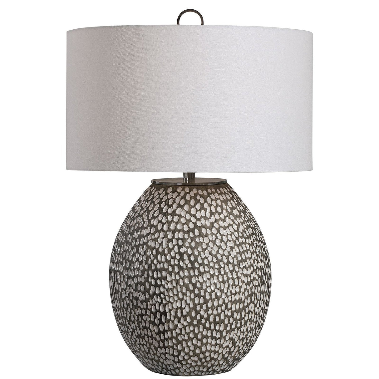 Cyprien Gray White Table Lamp | Uttermost | Home Elegance USA