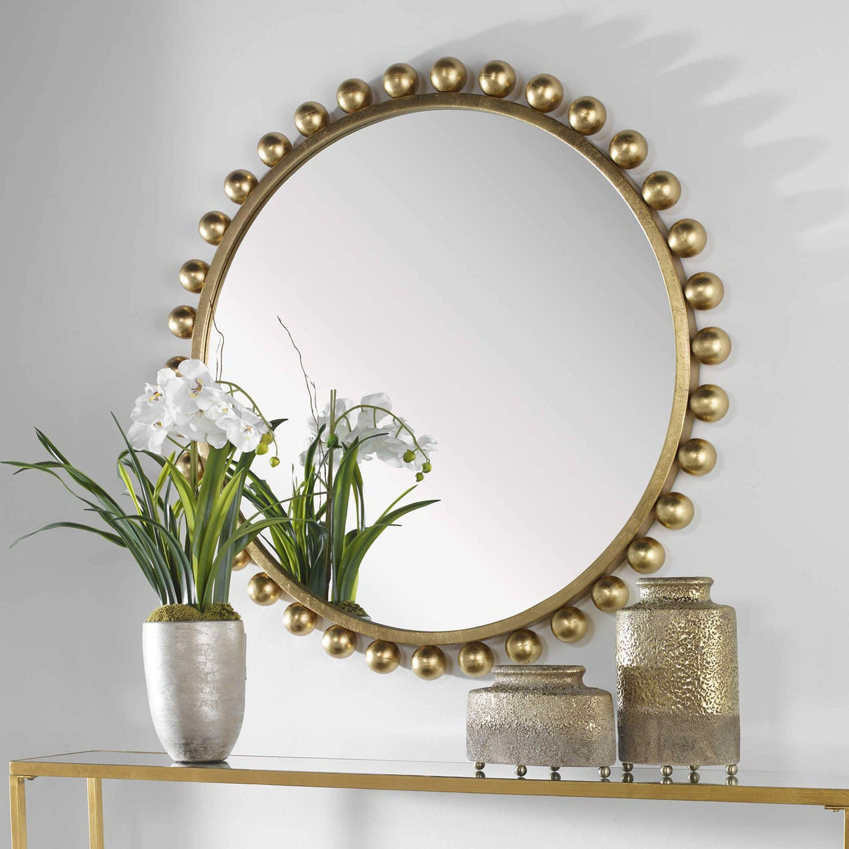 Cyra Round Mirror | Uttermost | Home Elegance USA