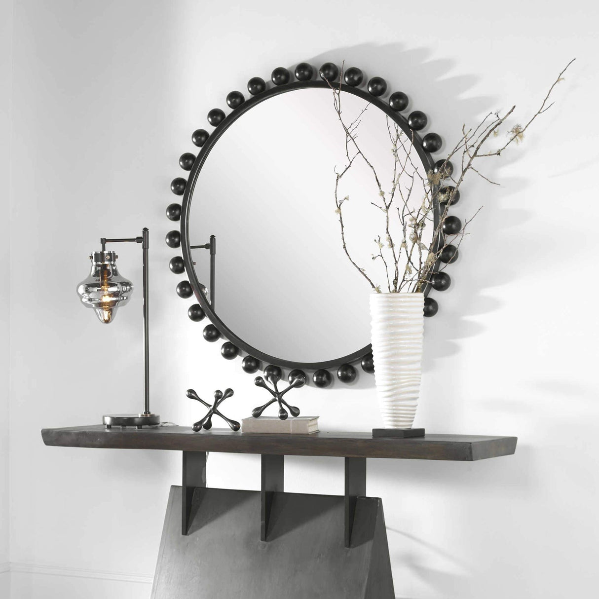 Cyra Round Mirror | Uttermost | Home Elegance USA