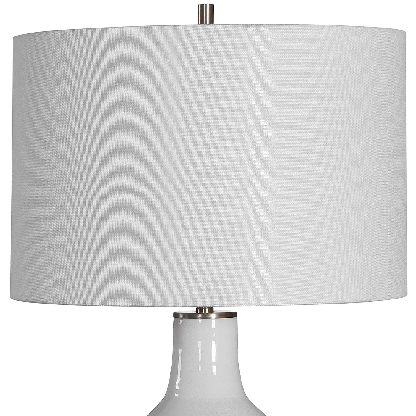 Uttermost Dakota White Crackle Table Lamp - Home Elegance USA
