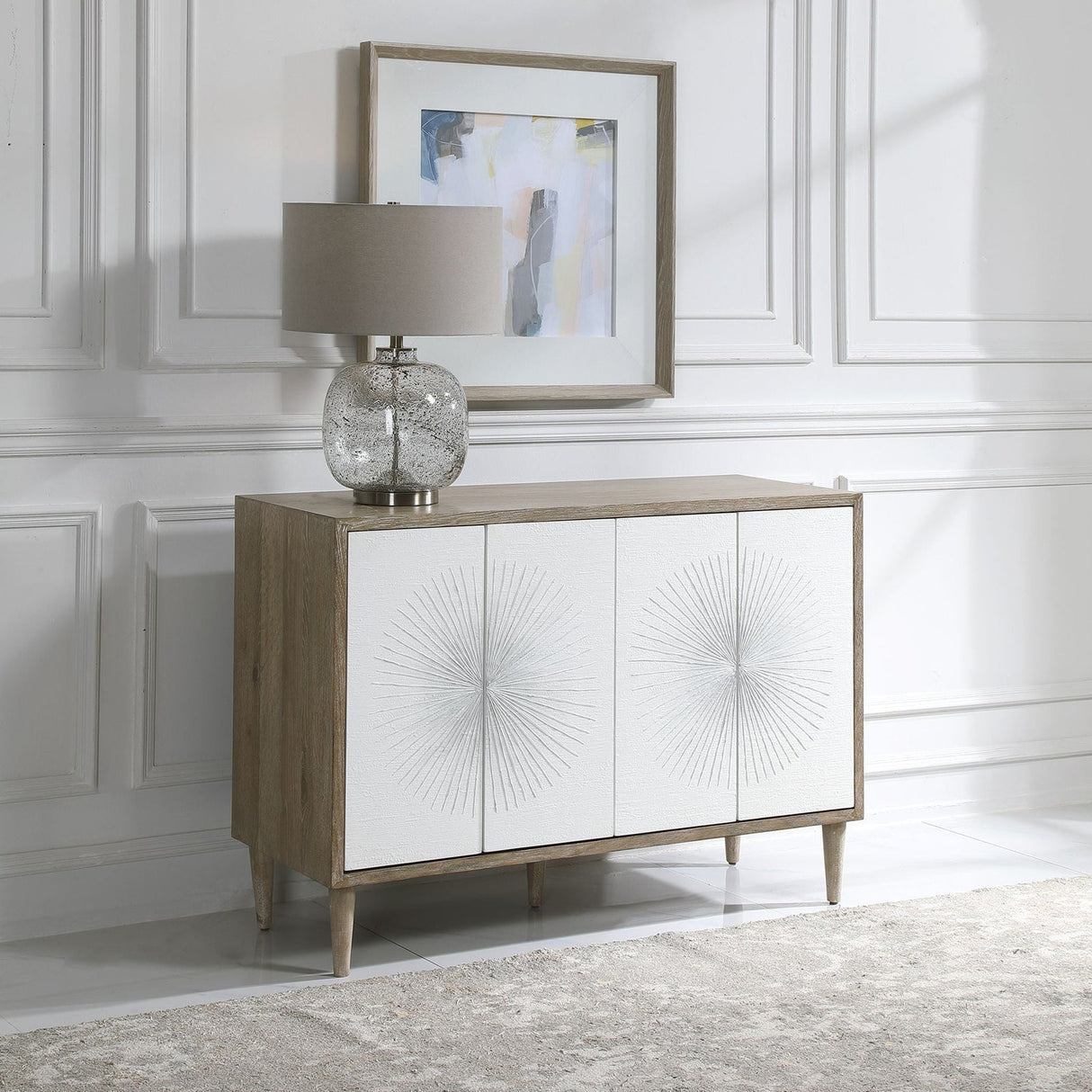 Dani 4 Door White Cabinet | Uttermost | Home Elegance USA