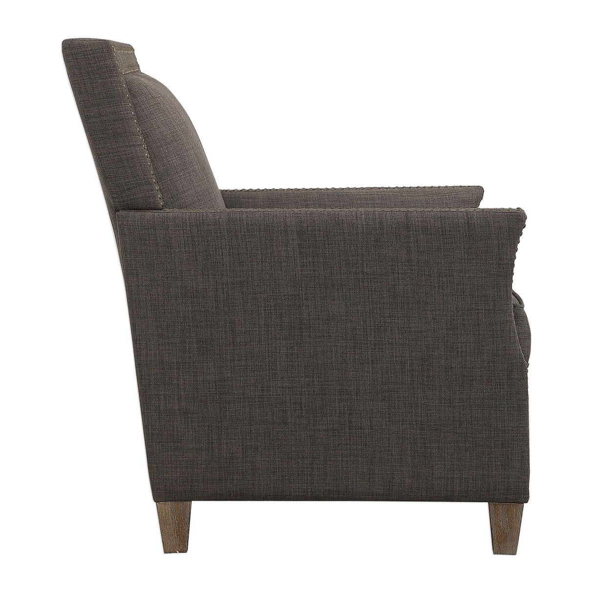 Uttermost Darick Charcoal Armchair - Home Elegance USA