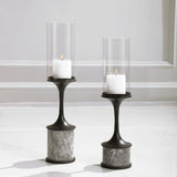 Uttermost Deane Marble Candleholders - Set Of 2 - Home Elegance USA