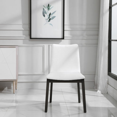 Delano White Armless Chair - Set Of 2 | Uttermost | Home Elegance USA