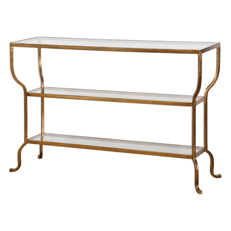 Deline Gold Console Table | Uttermost | Home Elegance USA