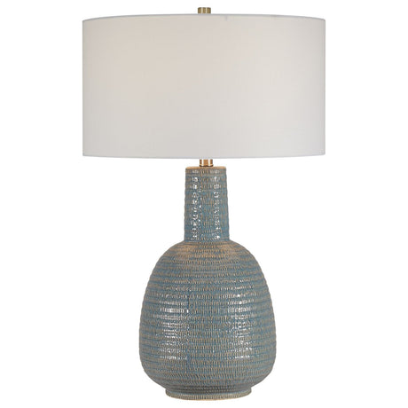 Uttermost Delta Light Aqua Table Lamp - Home Elegance USA