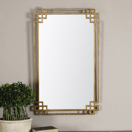 Uttermost Devoll Antique Gold Mirror - Home Elegance USA