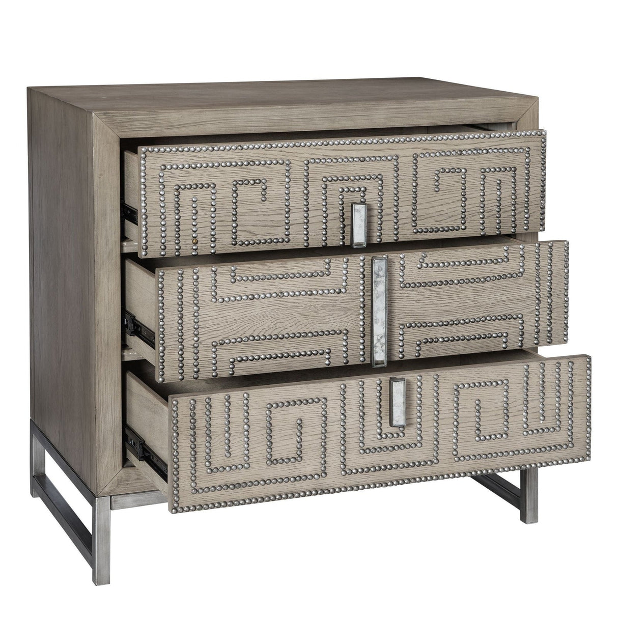 Uttermost Devya Gray Oak Accent Chest - Home Elegance USA