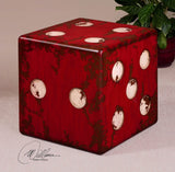 Dice Red Accent Table | Uttermost | Home Elegance USA