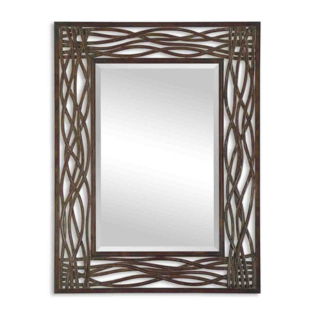 Uttermost Dorigrass Brown Metal Mirror - Home Elegance USA