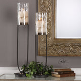 Uttermost Durga Iron Work Candleholders - Set Of 2 - Home Elegance USA