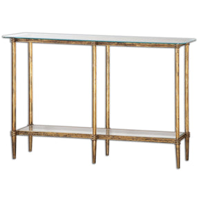 Uttermost Elenio Glass Console Table - Home Elegance USA