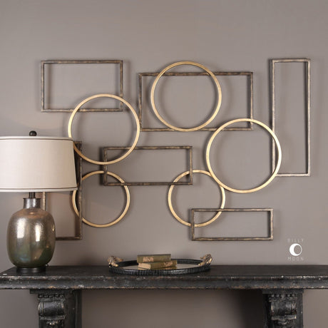 Uttermost Elias Bronze And Gold Wall Art - Home Elegance USA