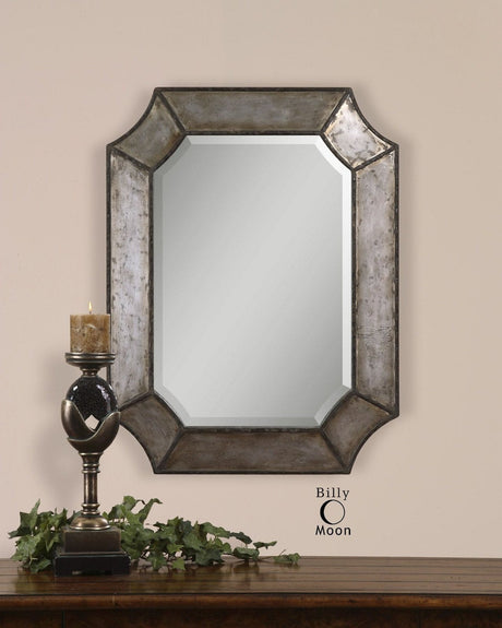 Uttermost Elliot Distressed Aluminum Mirror - Home Elegance USA