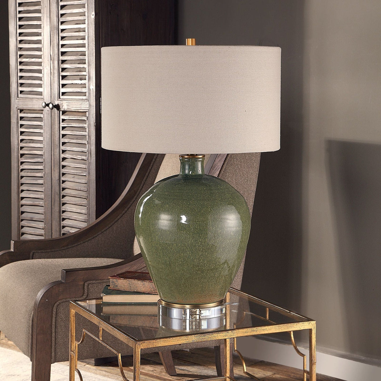 Uttermost Elva Emerald Table Lamp - Home Elegance USA