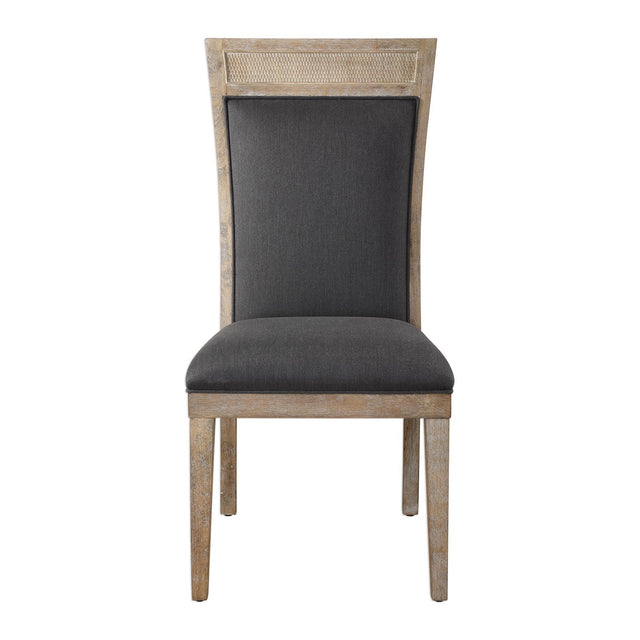 Uttermost Encore Dark Gray Armless Chair - Home Elegance USA